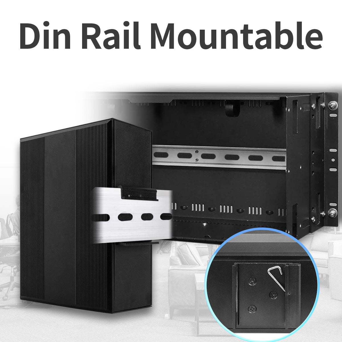 12 Port Rugged Ethernet Gigabit Fiber Optic Industrial PoE Switch