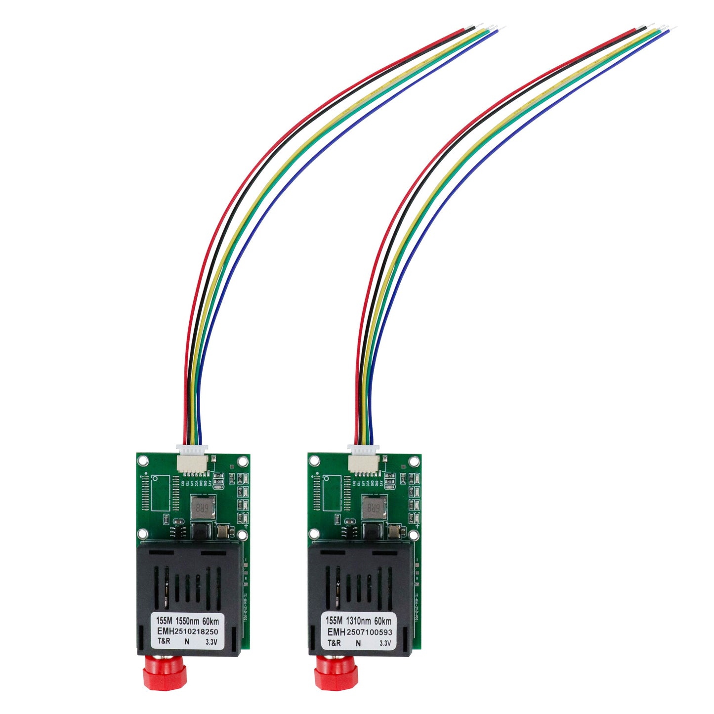 Drone Optical Module TTL Data FC/ST/SC 20KM/30KM/40KM/60KM/80KM Fiber Distance for UAVs