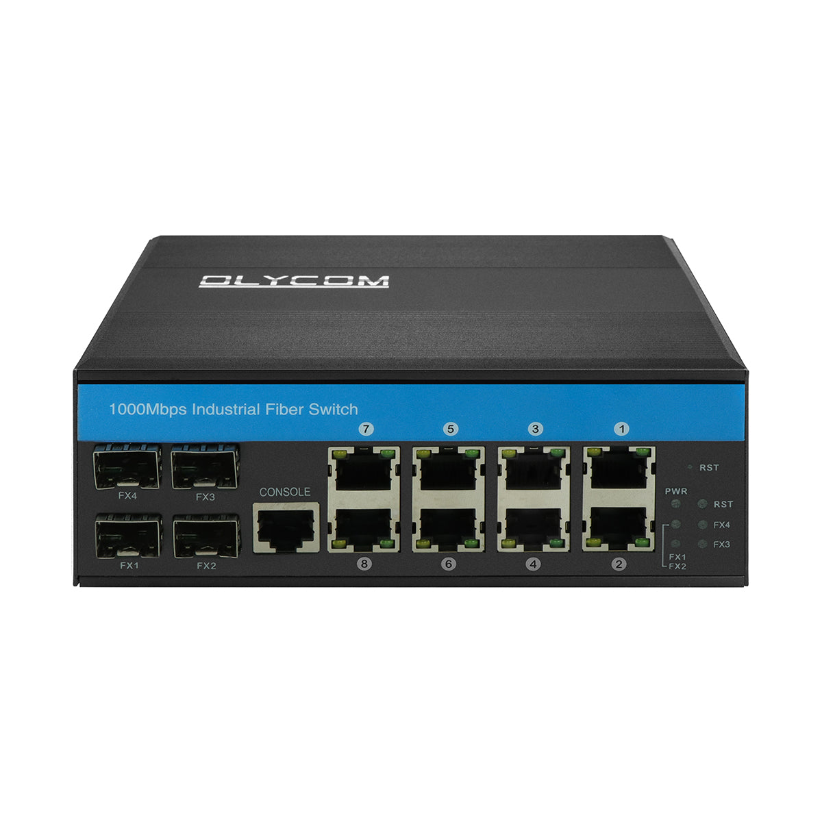 Olycom L2 Managed Gigabit Ethernet 2.5G Fiber 8 Port PoE Switch