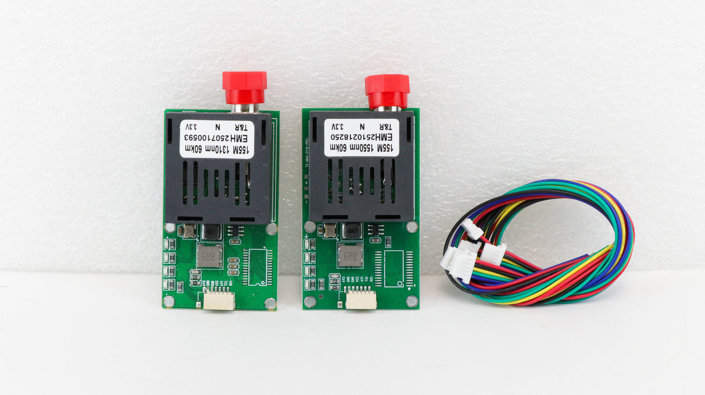 Drone Optical Module TTL Data FC/ST/SC 20KM/30KM/40KM/60KM/80KM Fiber Distance for UAVs