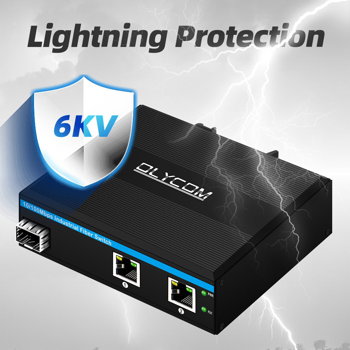 2 оптоволоконных кабеля SFP+2 промышленных оптоволоконных коммутатора UTP 10/100/1000 Мбит/с