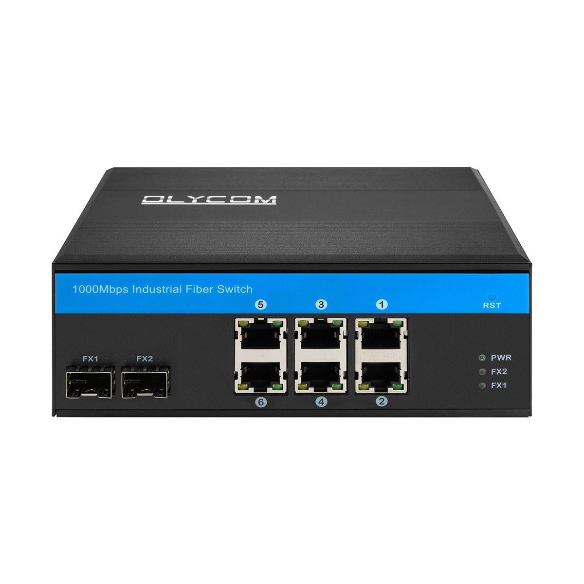 Olycom Industrial Unmanaged 8 Port Gigabit Network Fiber Switch
