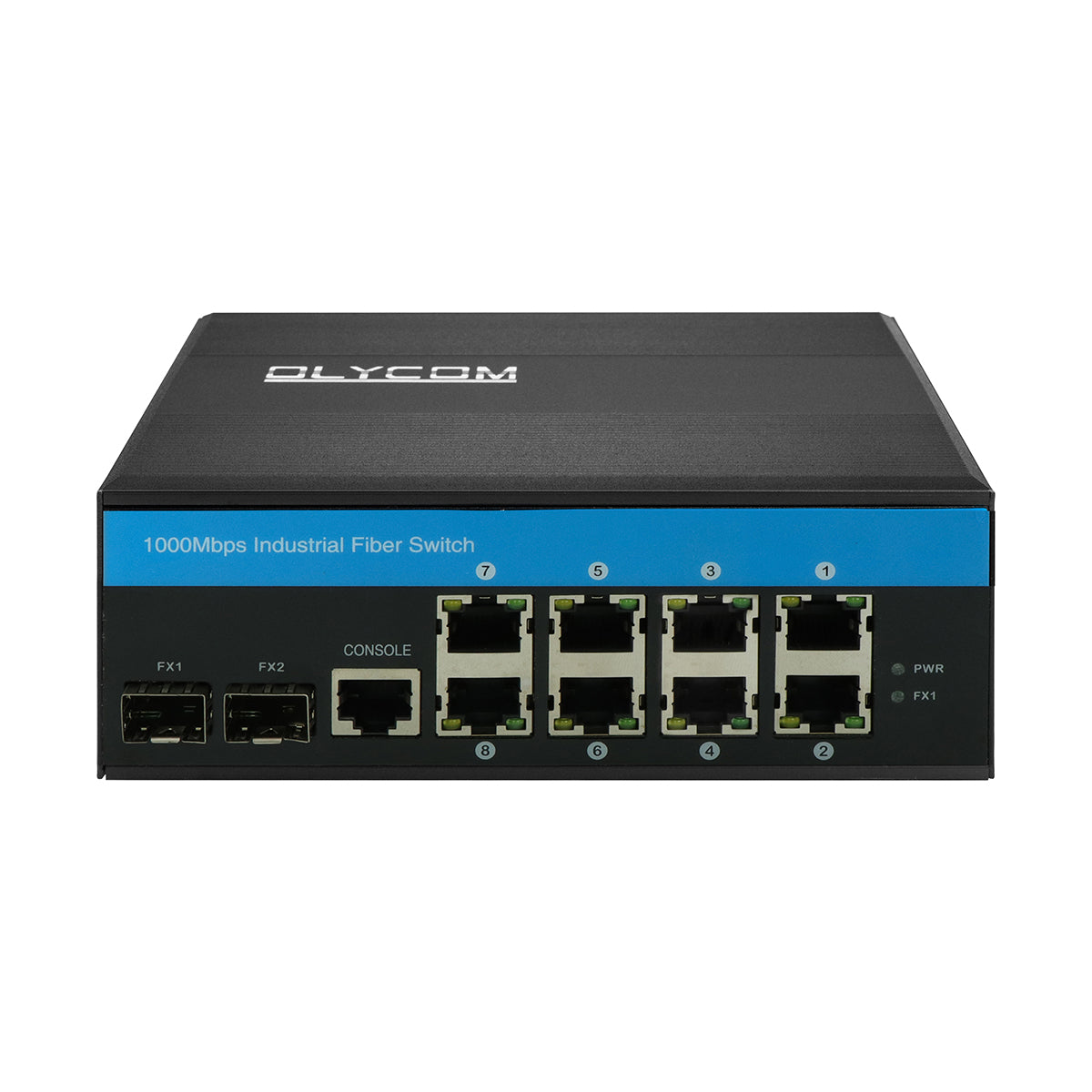 rugged L2-managed 10 ports fiber switch – OLYCOM