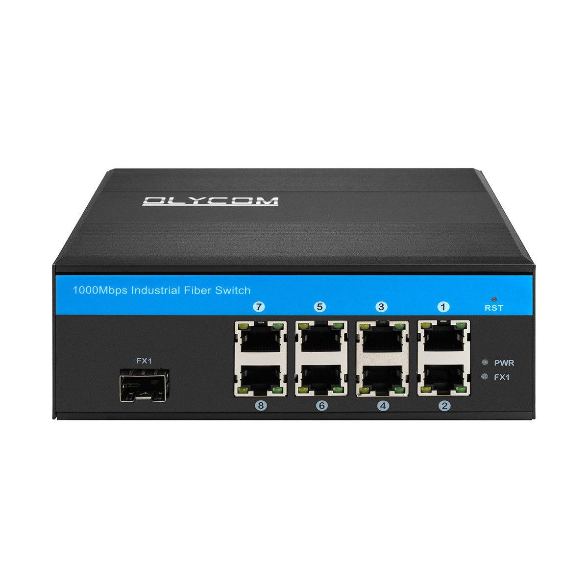 Industrial Grade Unmanaged 8 Port Gigabit Ethernet SFP Fiber Switch