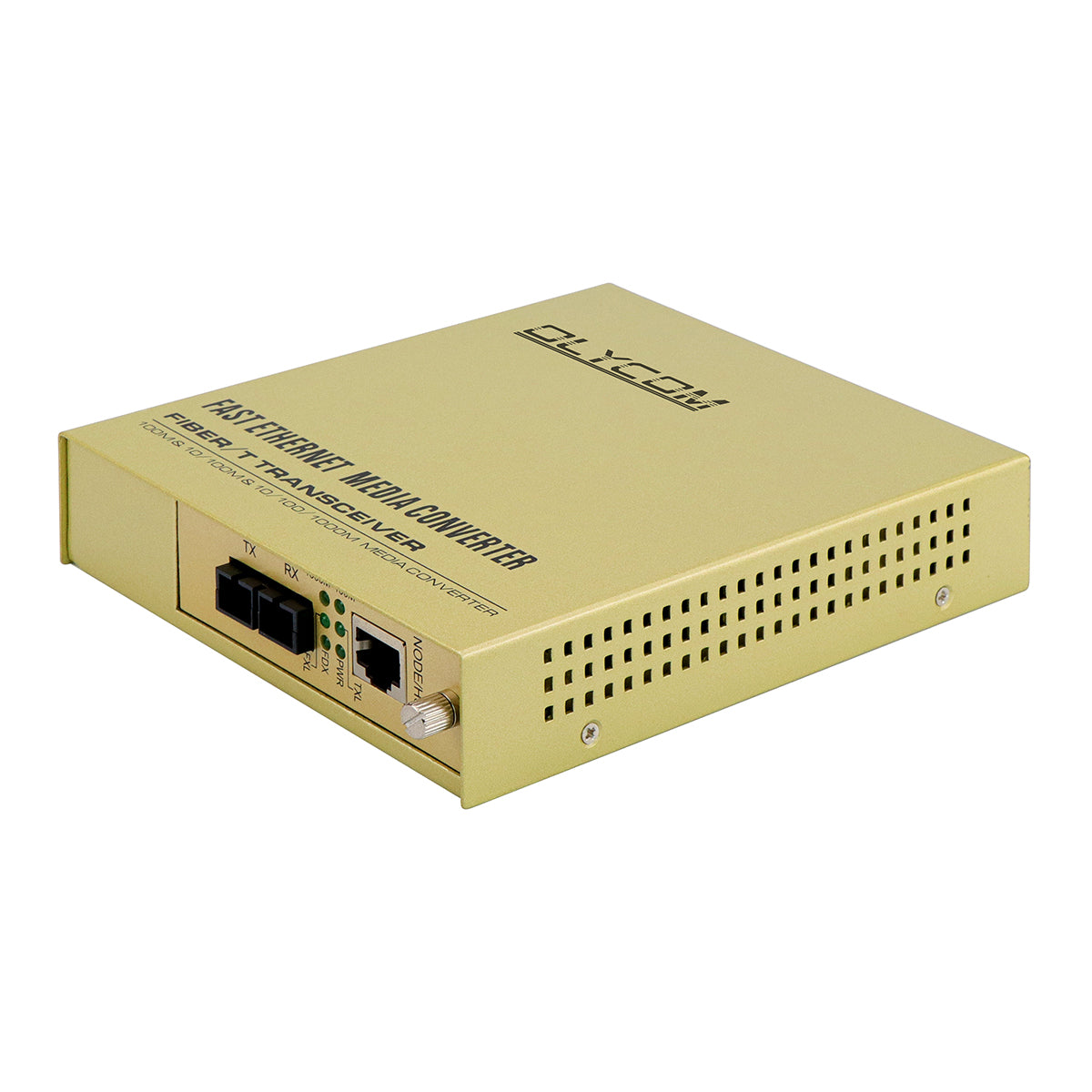 220V Powered Gigabit Media Converter Duplex SC Fiber Unmanaged 20KM Support LFPT