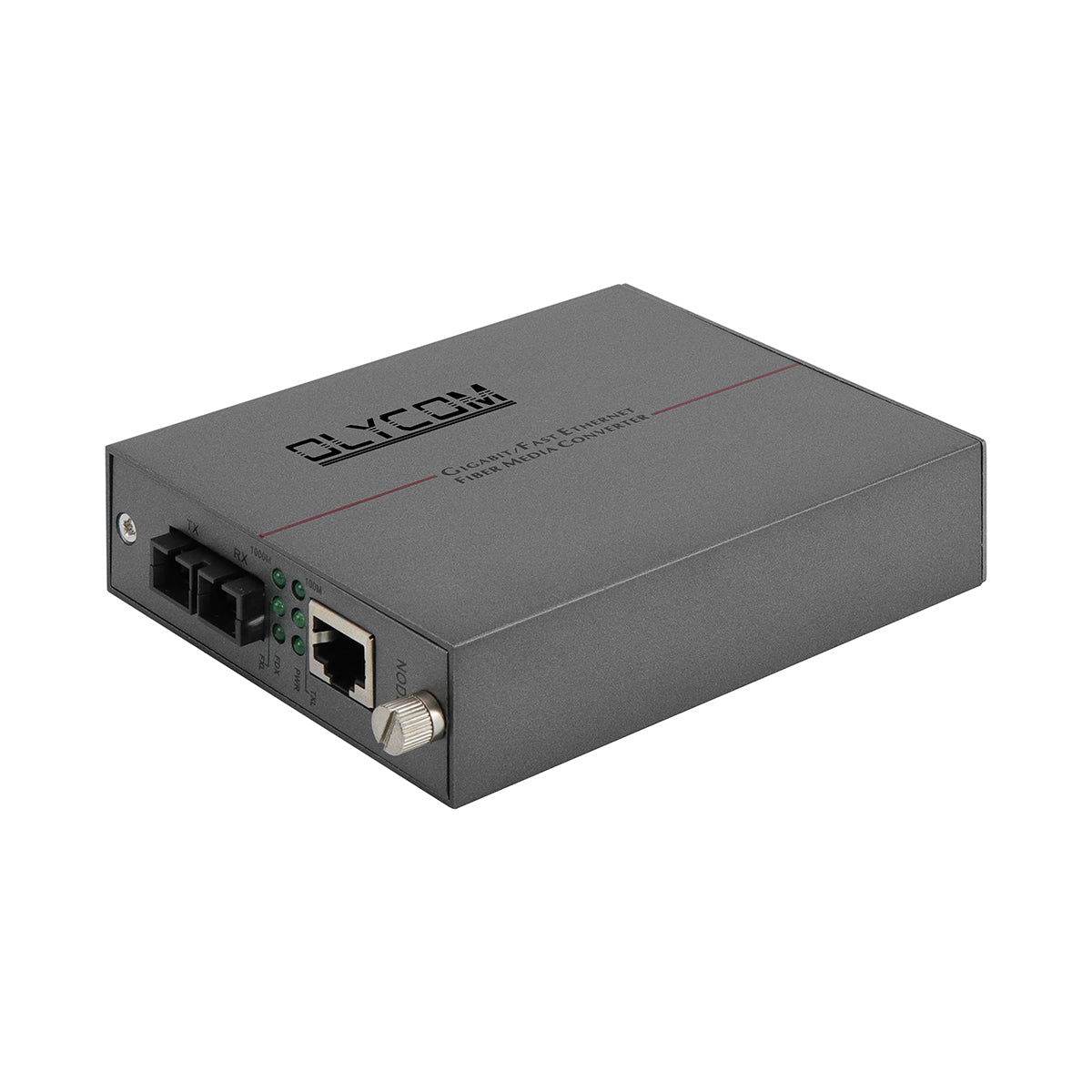 Gigabit Media Converter LFPT Singlemode SC Port Unmanaged 20KM DC5V Rack Mountable