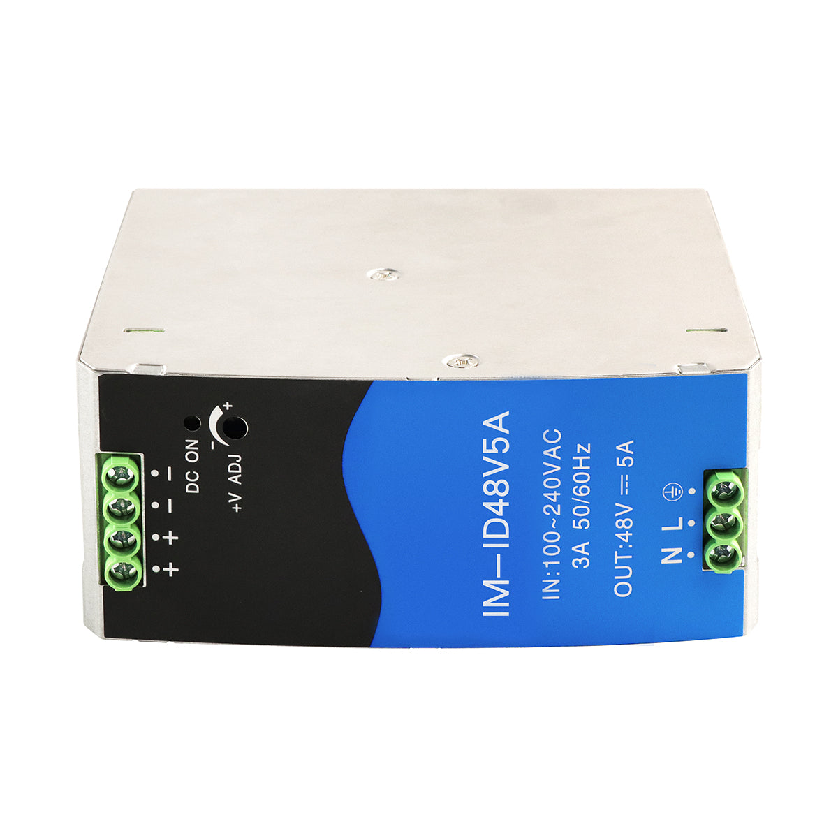 Industrial DIN-Rail Power Supply Single Output 48VDC 5A Power Adapter Total Power 240W Extreme Operating Temp Range -40° – 70°C (-40° – 158°F) UL Approved