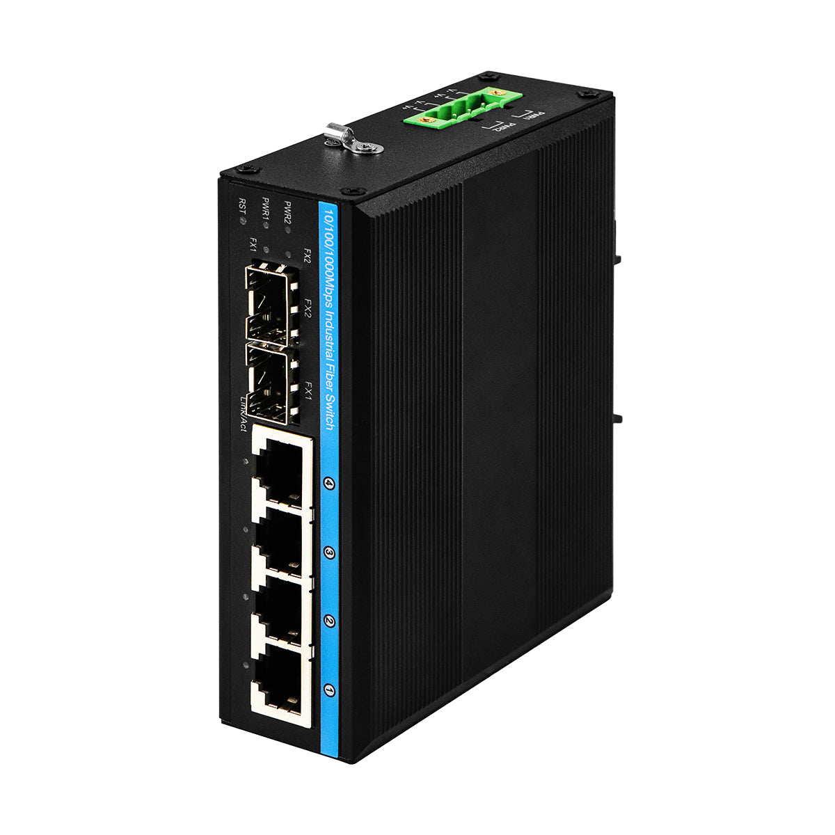 6-Port Gigabit Smart ERPS Managed Industrial Fiber Switch