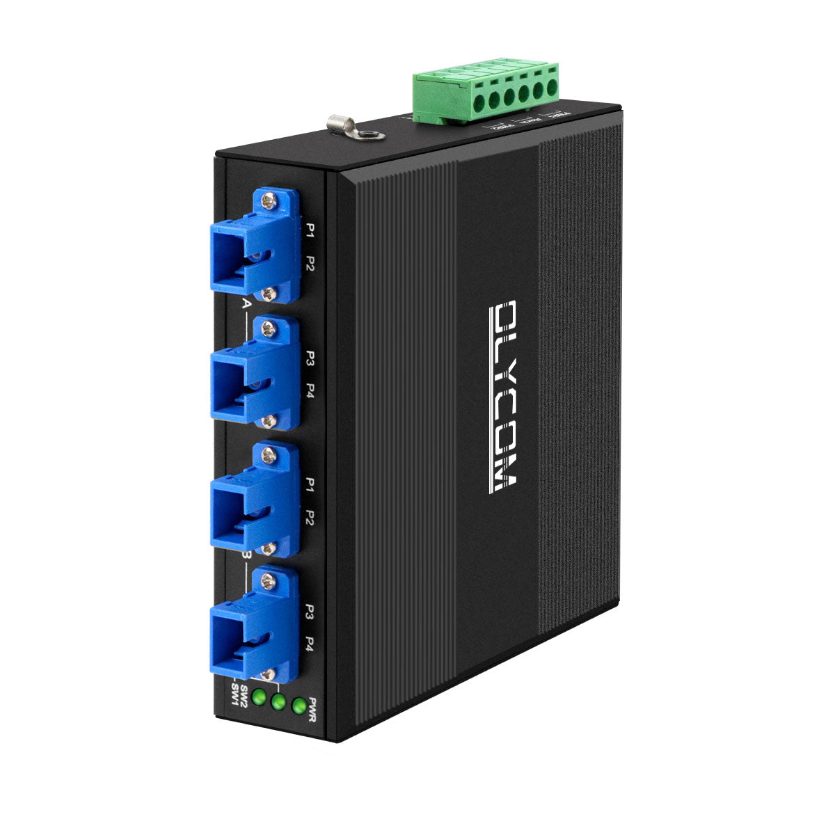 Olycom 4 Port Fiber Bypass Module OBP Switch SC Connector Singlemode DC24V
