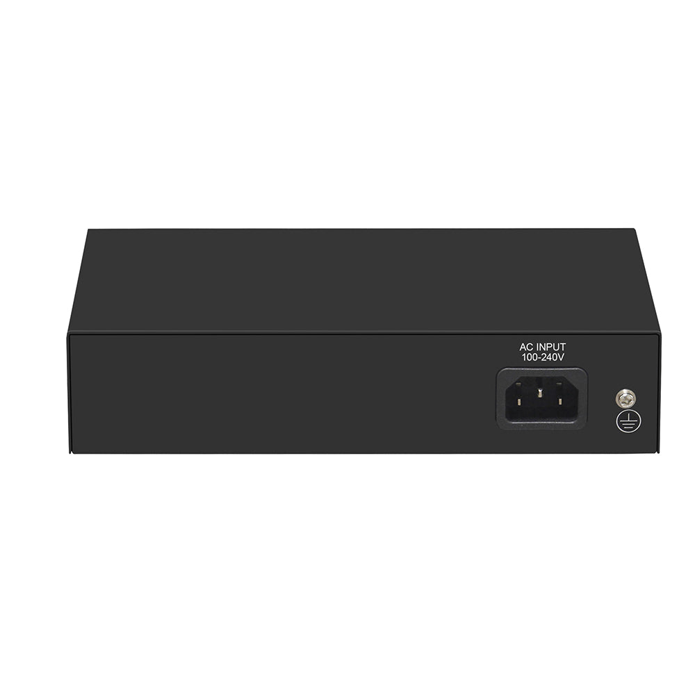 Olycom 8 Port PoE Switch Fast Ethernet with Gigabit Uplink Fanless AC Powered