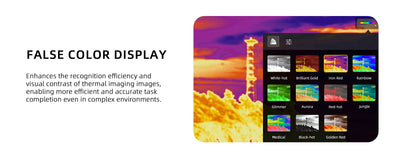 Visiable/ Zoom/ Thermal/ L-aser 4 Cameras in One, 4K Camera, 8x Digital Zoom, 1-160x Super Zoom, 640×512 Thermal Resolution, 30fps, 1/2" 48MP Sensor for 20KM Transmission