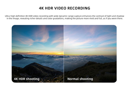 Visiable/ Zoom/ Thermal/ L-aser 4 Cameras in One, 4K Camera, 8x Digital Zoom, 1-160x Super Zoom, 640×512 Thermal Resolution, 30fps, 1/2" 48MP Sensor for 20KM Transmission