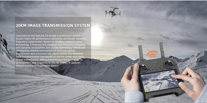 Visiable/ Zoom/ Thermal/ L-aser 4 Cameras in One, 4K Camera, 8x Digital Zoom, 1-160x Super Zoom, 640×512 Thermal Resolution, 30fps, 1/2" 48MP Sensor for 20KM Transmission