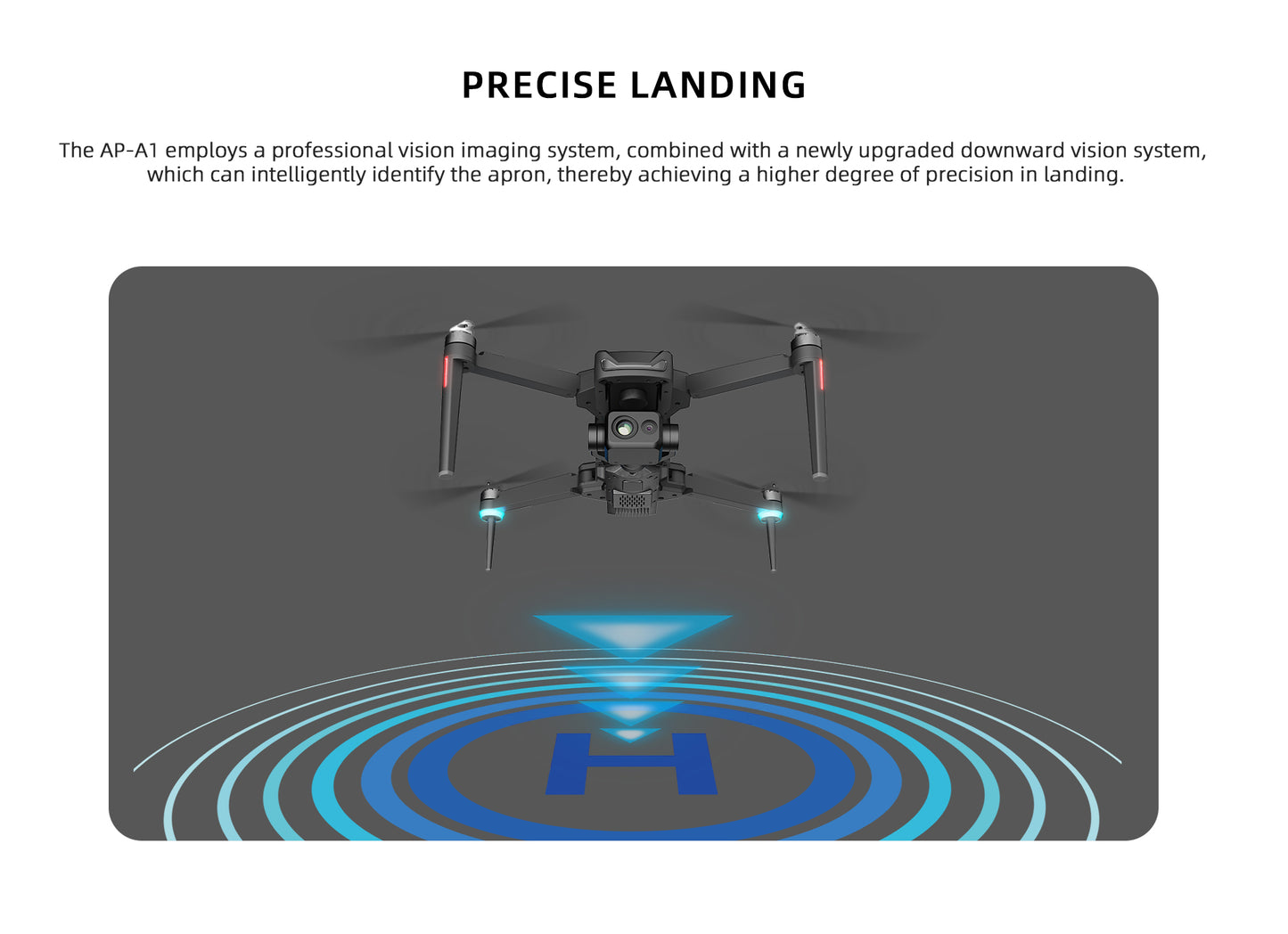 Visiable/ Zoom/ Thermal/ L-aser 4 Cameras in One, 4K Camera, 8x Digital Zoom, 1-160x Super Zoom, 640×512 Thermal Resolution, 30fps, 1/2" 48MP Sensor for 20KM Transmission