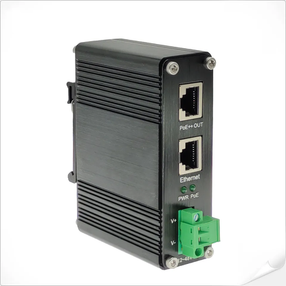 Industrial Gigabit PoE++ Injector IEEE802.3bt 90W Output 12~48VDC Input with Booster Mini Size