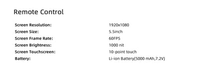 Visiable/ Zoom/ Thermal/ L-aser 4 Cameras in One, 4K Camera, 8x Digital Zoom, 1-160x Super Zoom, 640×512 Thermal Resolution, 30fps, 1/2" 48MP Sensor for 20KM Transmission