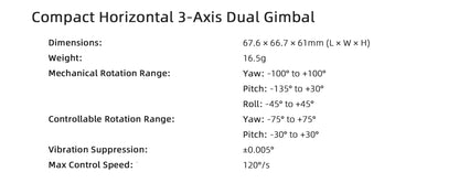 Visiable/ Zoom/ Thermal/ L-aser 4 Cameras in One, 4K Camera, 8x Digital Zoom, 1-160x Super Zoom, 640×512 Thermal Resolution, 30fps, 1/2" 48MP Sensor for 20KM Transmission