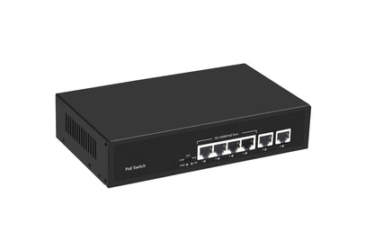6 Port Fast Ethernet PoE Network Switch AC Input 15.4W/30W for IP Cameras