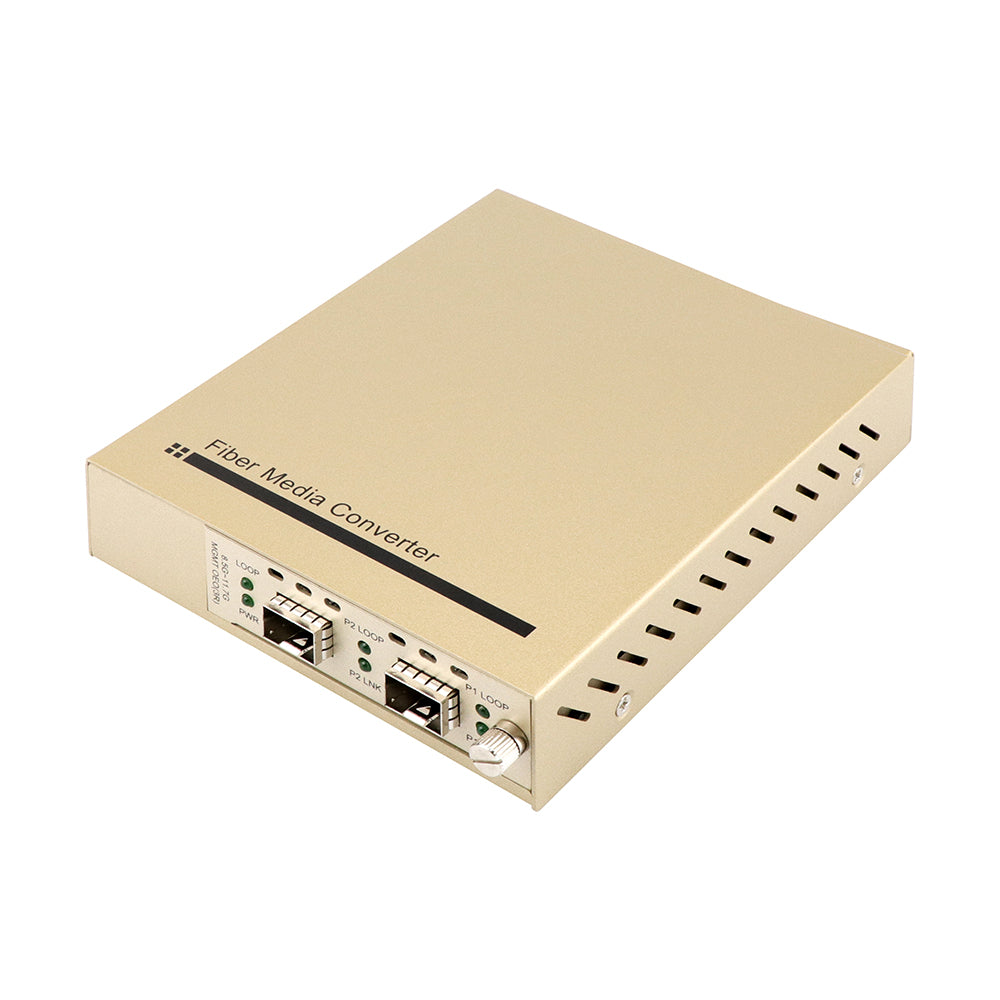 10G OEO Fiber Media Converter AC220V Unmanaged Long-Haul Signal 3R Repeating