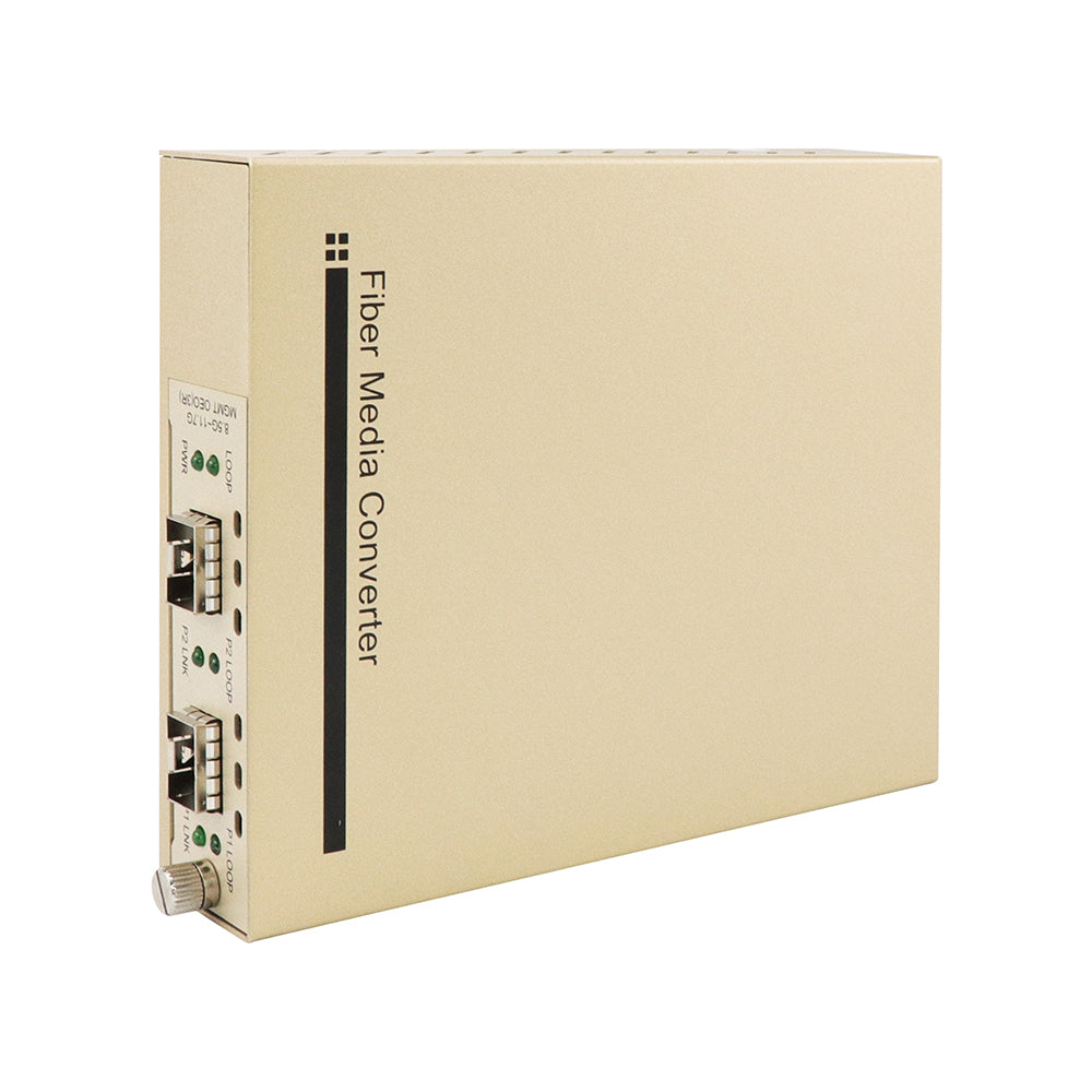 10G OEO Fiber Media Converter AC220V Unmanaged Long-Haul Signal 3R Repeating