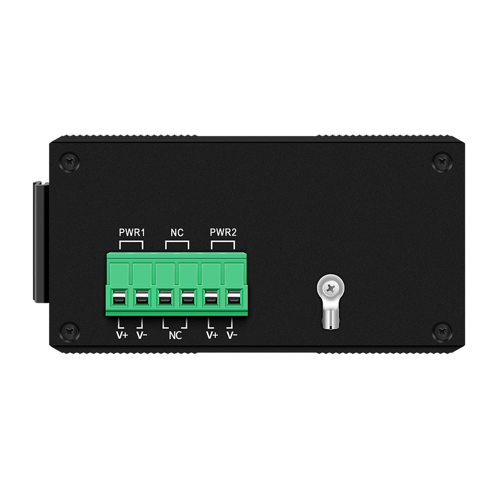 6-Port Gigabit PoE/PoE+ Booster Fiber Switch 802.3af/at 120W Budget DC12–48V Input