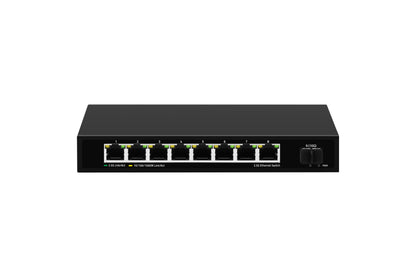 Olycom 8-Port 2.5G Ethernet Switch 10G Uplink Fanless Unmanaged CE DC12V Input
