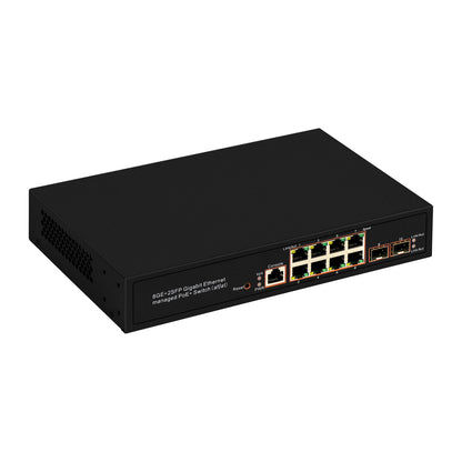 Olycom 8-Port Gigabit PoE+ Managed Switch SFP Uplink 150W Budget Realtek Chip