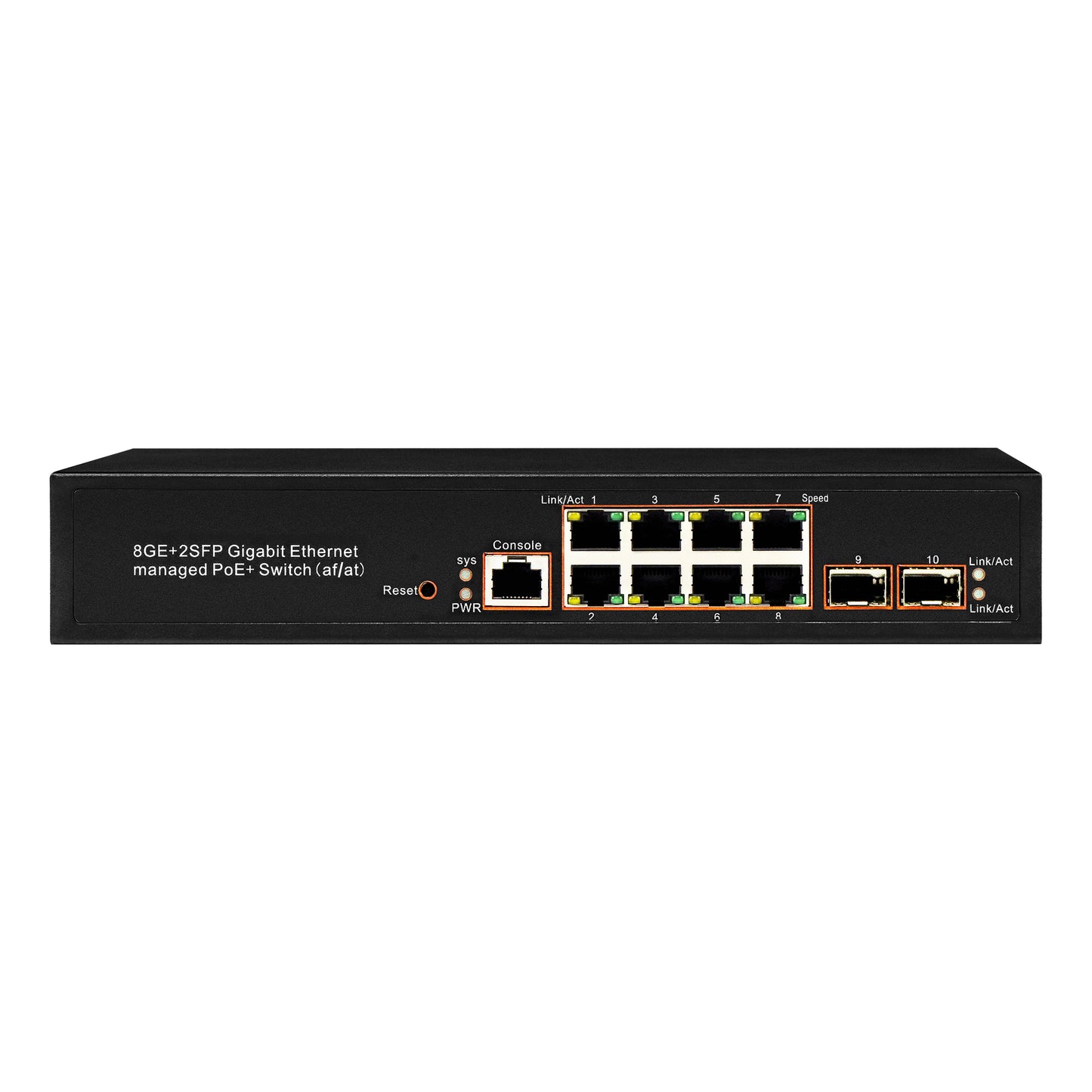 Olycom 8-Port Gigabit PoE+ Managed Switch SFP Uplink 150W Budget Realtek Chip