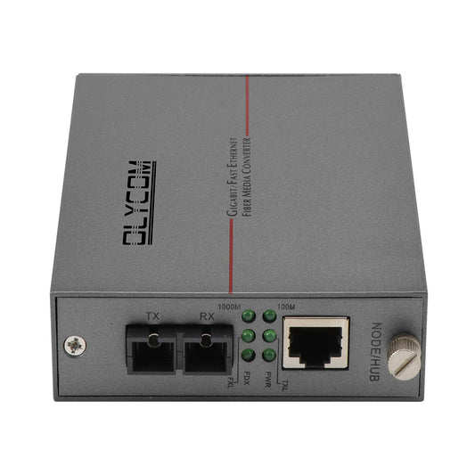 Gigabit Media Converter LFPT Singlemode SC Port Unmanaged 20KM DC5V Rack Mountable