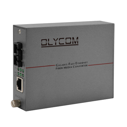 Gigabit Media Converter LFPT Singlemode SC Port Unmanaged 20KM DC5V Rack Mountable