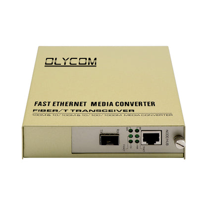 Gigabit SFP Fiber Media Converter 220V Internal Power Hot-Swappable Optic CE