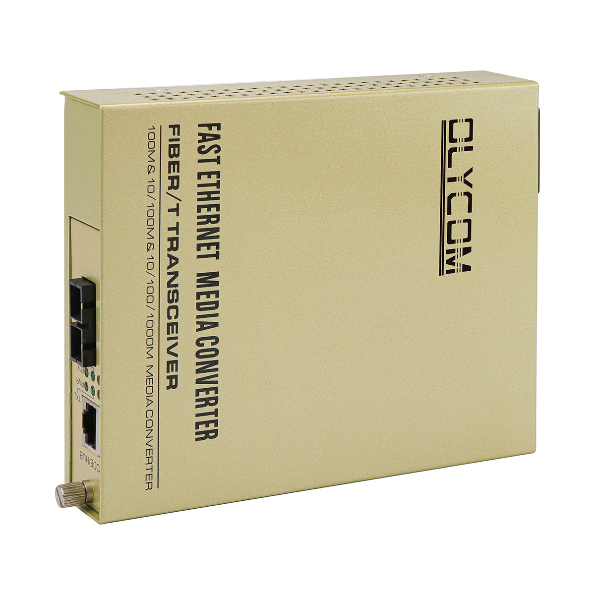 220V Powered Gigabit Media Converter Duplex SC Fiber Unmanaged 20KM Support LFPT