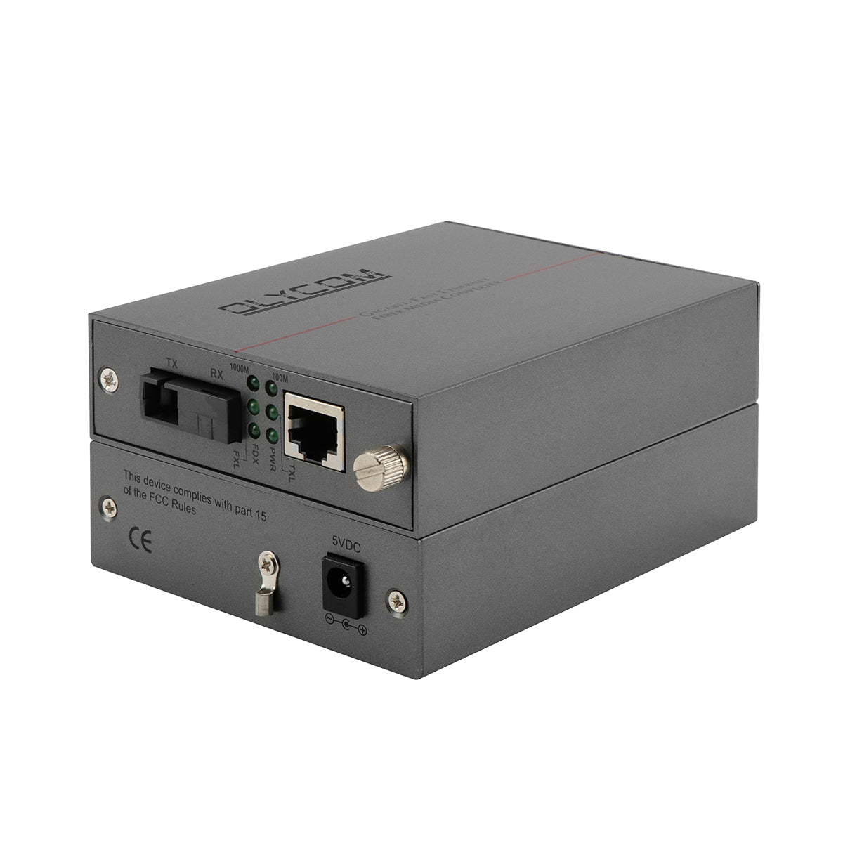 Single Fiber Gigabit Media Converter Unmanaged DC5V Support LFPT CE