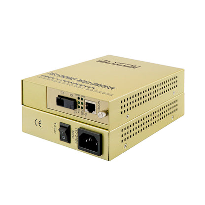 220V WDM Media Converter Gigabit Ethernet SC Single Fiber 20KM Unmanaged CE