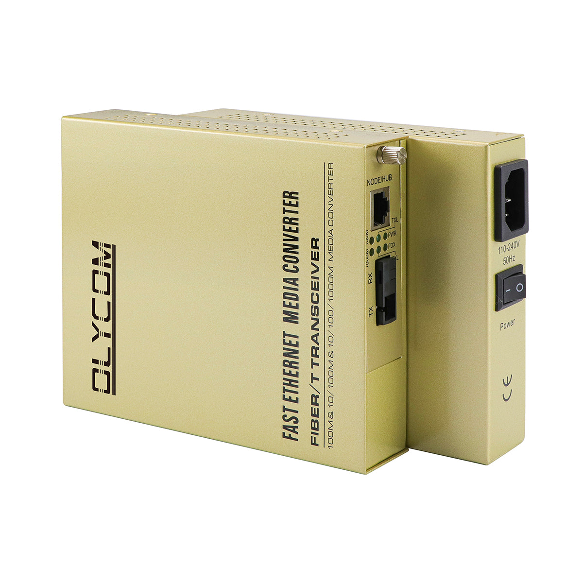 220V WDM Media Converter Gigabit Ethernet SC Single Fiber 20KM Unmanaged CE