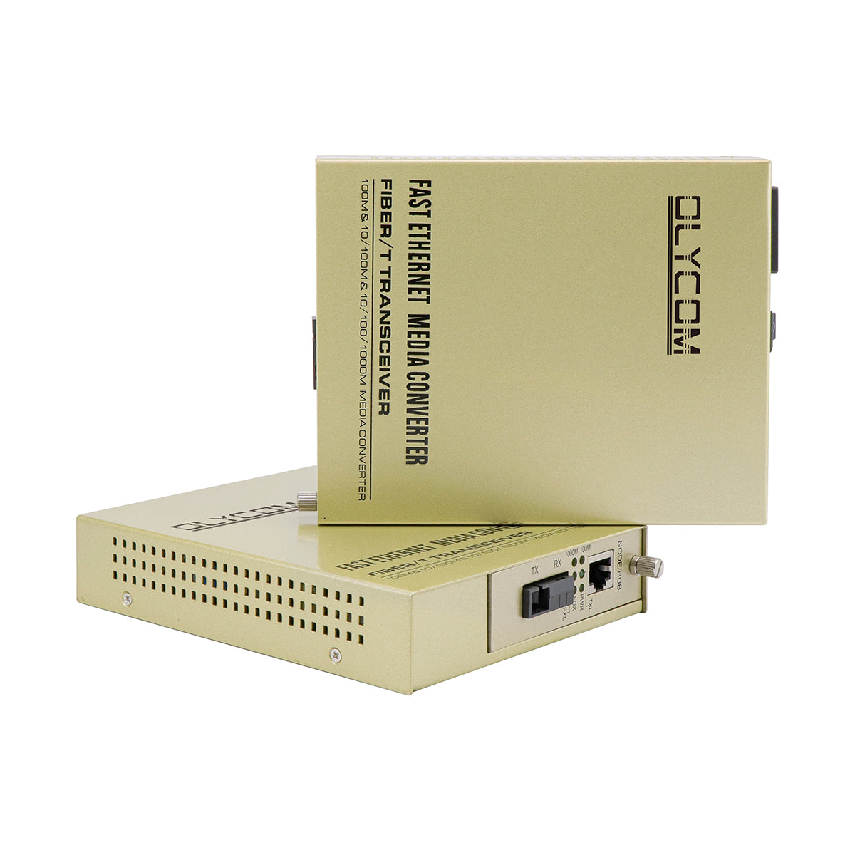 220V WDM Media Converter Gigabit Ethernet SC Single Fiber 20KM Unmanaged CE