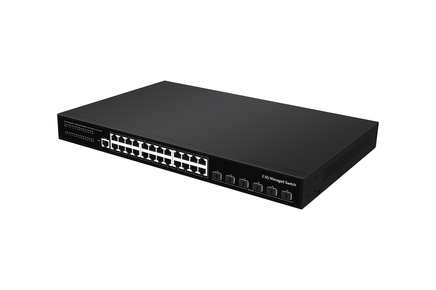 24 Port 2.5G L3 Managed Ethernet Switch 10G SFP+ Uplink With Fans AC Input CE