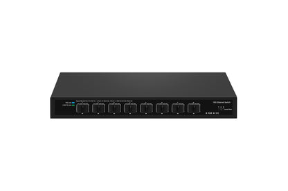 8 Port Full 10G SFP+ Fiber Ethernet Switch Unmanaged DC12V Input Fanless CE