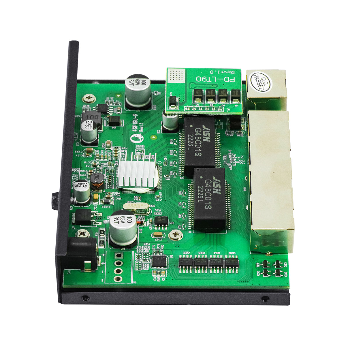 Olycom 4-Port Gigabit PoE/PoE+ Extender IEEE 802.3af/at 60W Power Commercial Grade