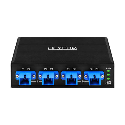 Olycom 4 Port Fiber Bypass Module OBP Switch SC Connector Singlemode DC24V