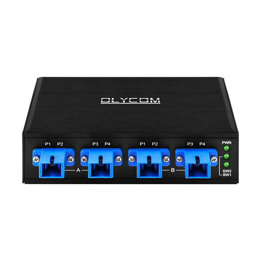 Olycom 4 Port Fiber Bypass Module OBP Switch SC Connector Singlemode DC24V