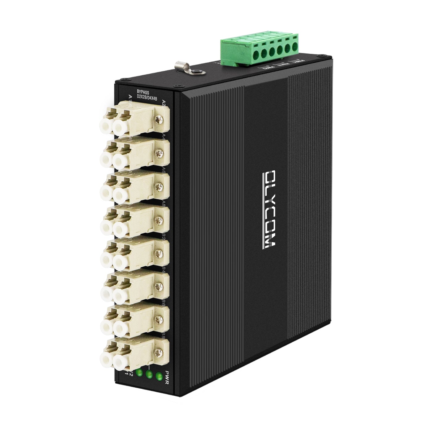 Olycom Optical Bypass Module LC Connector MultiMode DIN Rail Mount CE