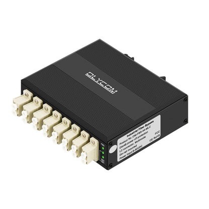 Olycom Optical Bypass Module LC Connector MultiMode DIN Rail Mount CE
