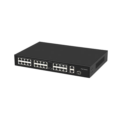 Olycom 24 Port 100M PoE Switch 280W VLAN 250 PoE Distance Unmanaged