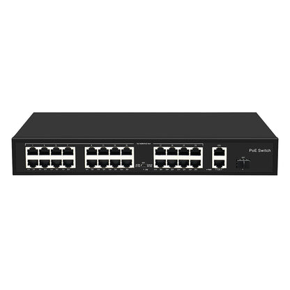 Olycom 24 Port 100M PoE Switch 280W VLAN 250 PoE Distance Unmanaged