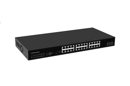 24 Port 2.5G Ethernet Switch 10G Fiber Uplinks Unmanaged Multi-Gigabit Aggregation Switch